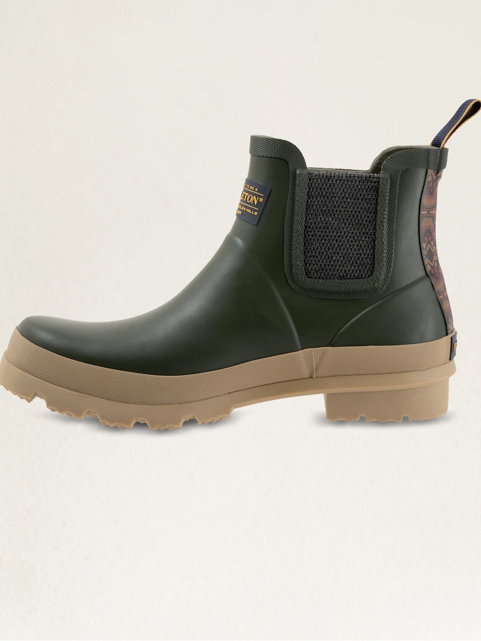 Pendleton Harding Chelsea Trapper Peak Rain Boots Waterproof Green Mens Size 12